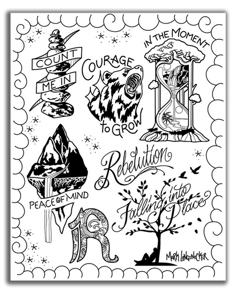 Temporary Tattoo Sheet