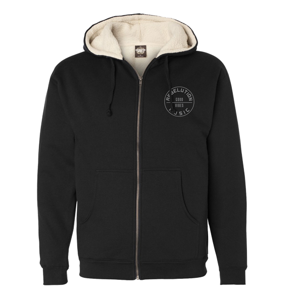 Music Sherpa Zip Hoodie (Black)