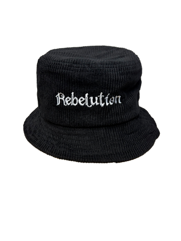 Corduroy Bucket Hat (Black)