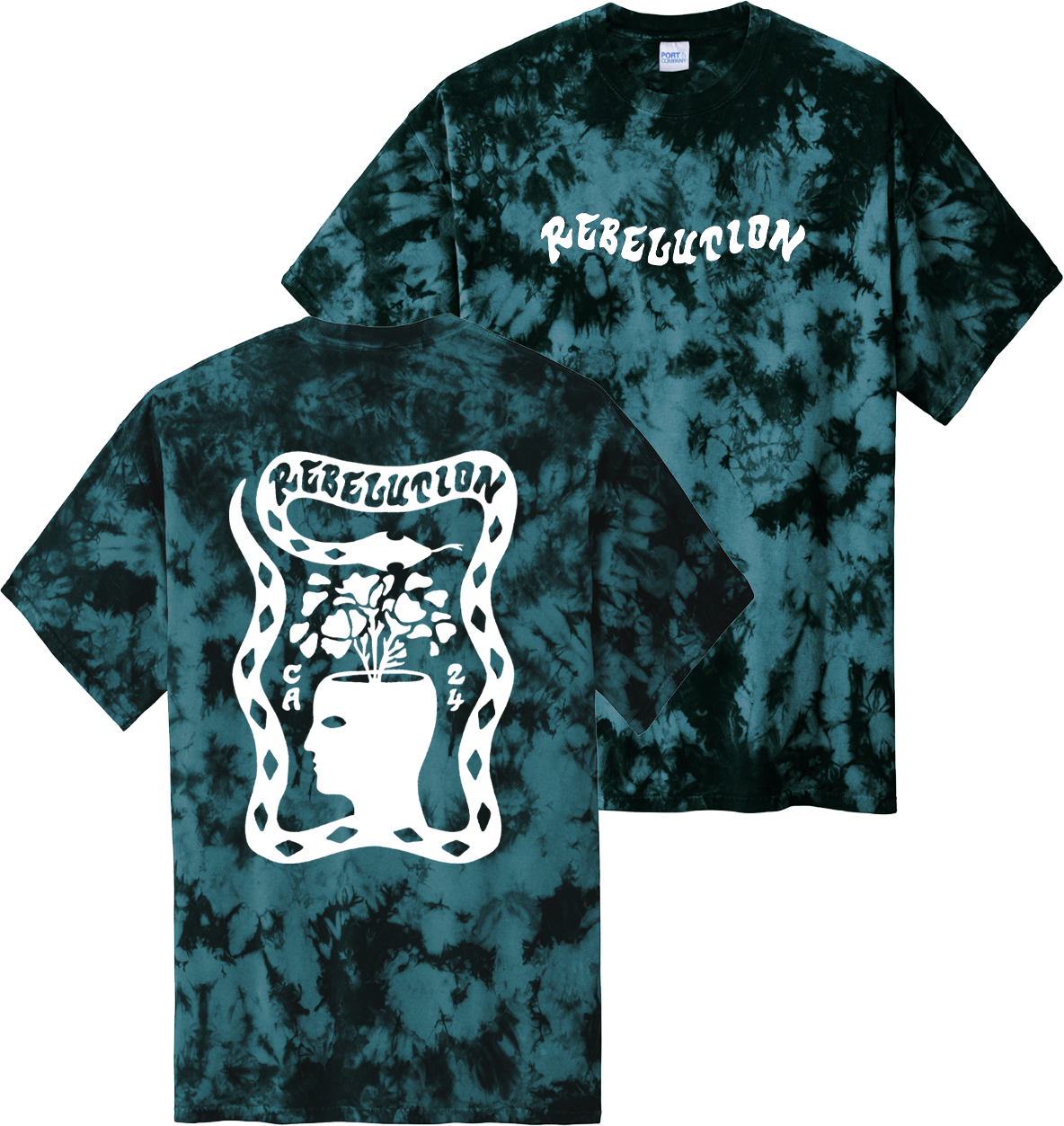 Snake Tie Dye Tee [2 Color Options]