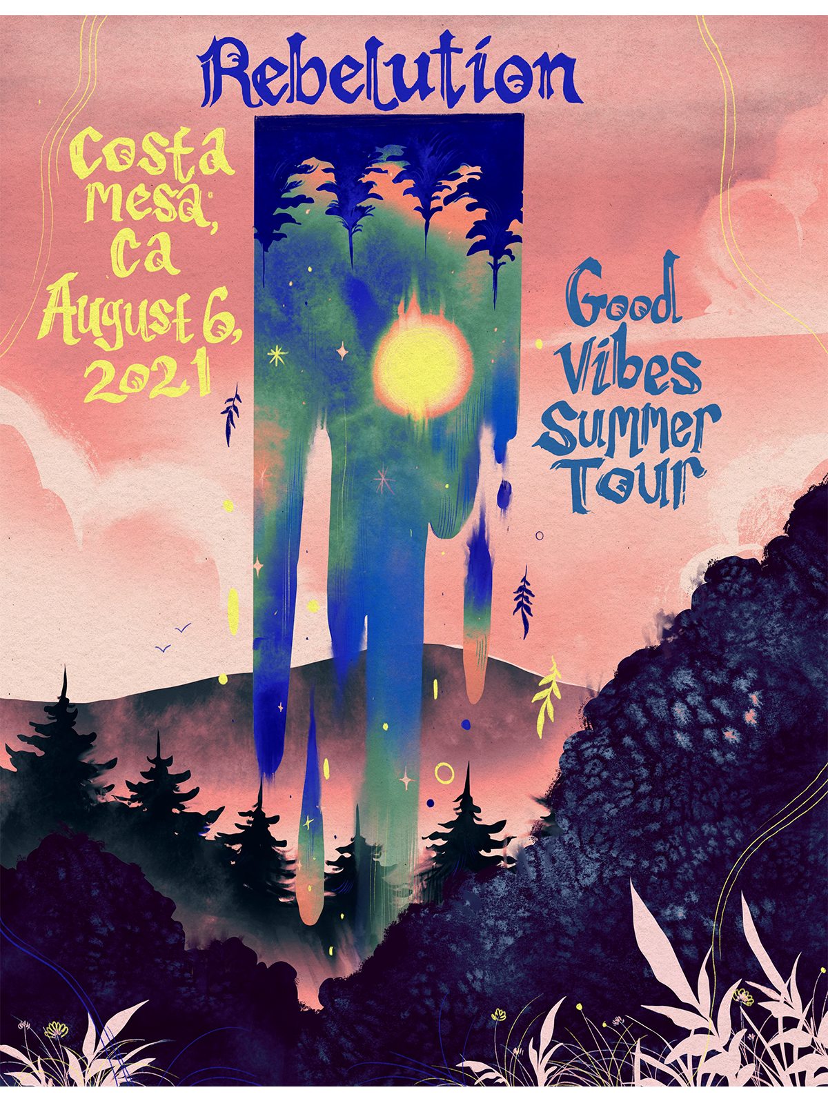 Costa Mesa, CA - August 6, 2021 Event Poster