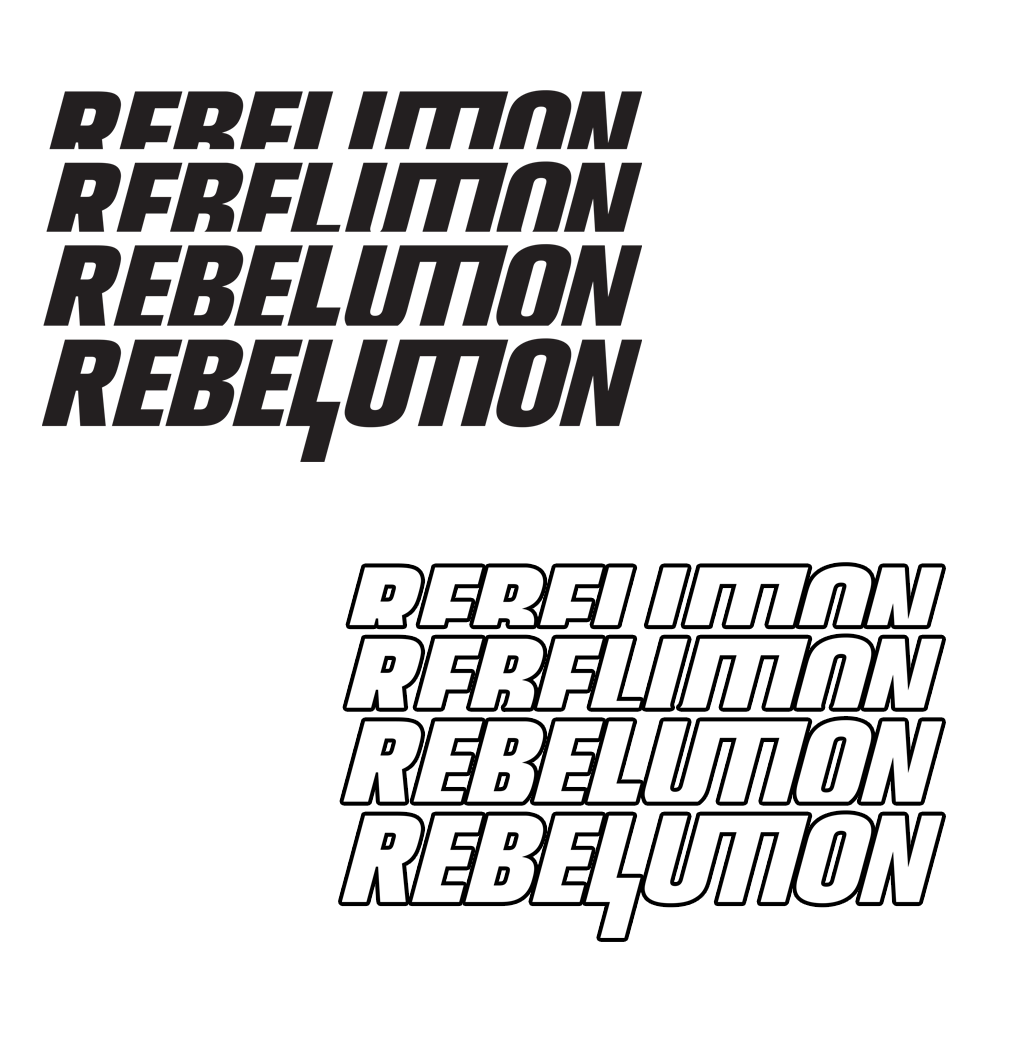 Repeated Logo Vinyl 3.5" Decal