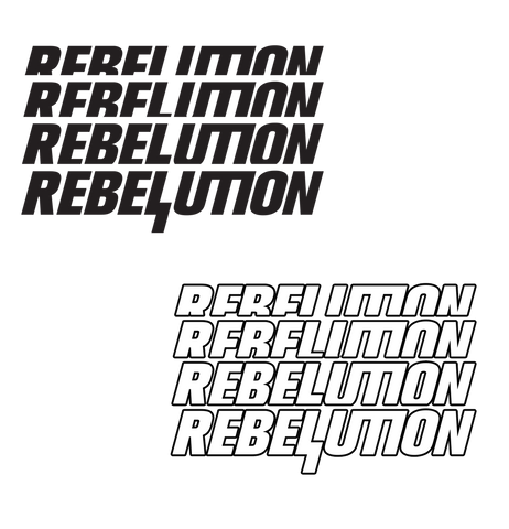 Repeated Logo Vinyl 3.5" Decal